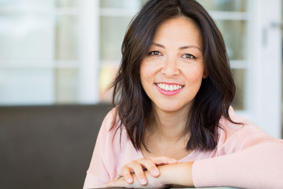 young woman face